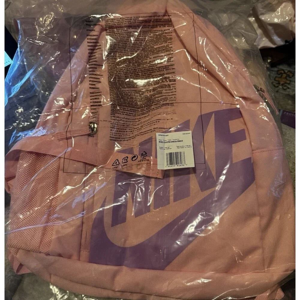 NWT Nike ELEMENTAL BACKPACK Travel School Bag PINK /PURPLE HAZE Youth DR6084-690